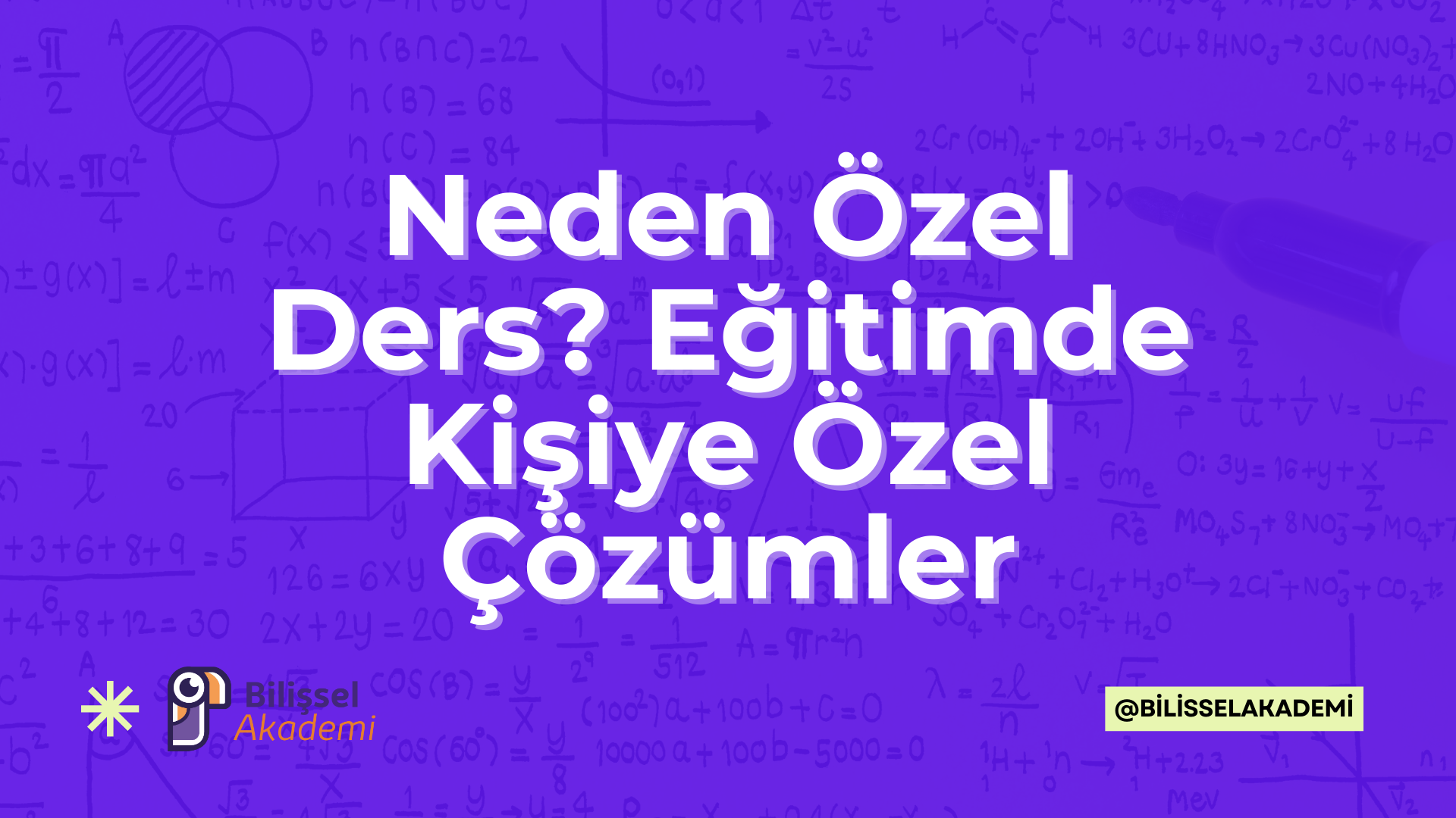 Birebir özel ders ve kişiye özel eğitim
